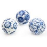 Sumatra Blue & White Assorted Small Decorative Ball