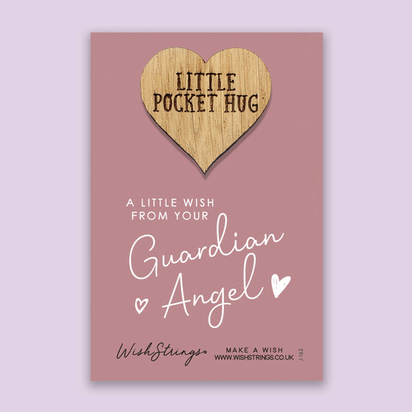 Guardian angel little pocket hug from wishstrings