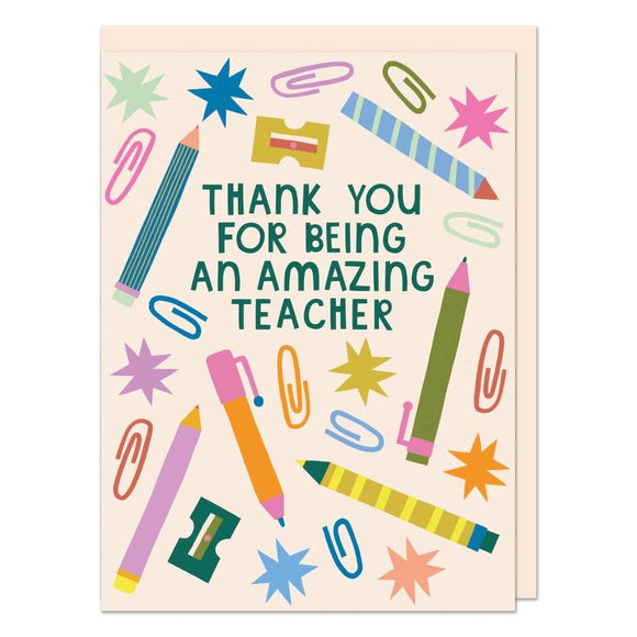Thank you to an Amazing Teacher Card