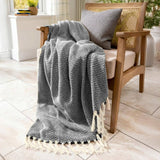 Audley Cotton Chevron Herringbone Throw - 100% Cotton