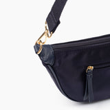 Modern Nylon Sling Crossbody Bag – Navy