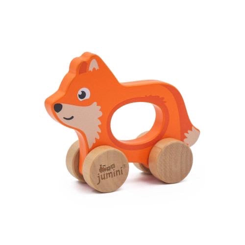Wooden Push Along Fox – Jumini Woodland Collection (6m+)