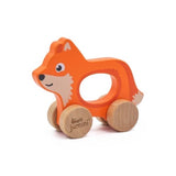 JUMINI Push Along Friends Wooden Fox Toy (Boxed)