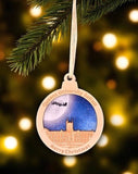 Queens University Belfast Wooden Christmas Bauble