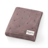 100% Organic Cotton Pointelle Swaddle Receiving Baby Blanket