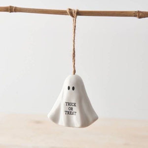 Trick or treat hanging ghost decoration 