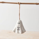 Trick or treat hanging ghost decoration 