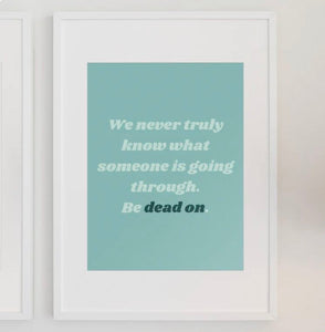 Be dead on print from parful stuff 