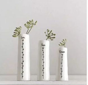 Trio Of Bud Vases - Love Hope Dream - East Of India