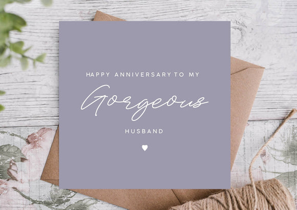 Anniversary card for your husband