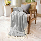 Audley Cotton Chevron Herringbone Throw - 100% Cotton