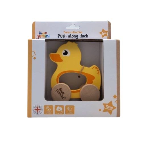 Push Along Wooden Duck Toy (Boxed)