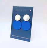 Matt Disc Earrings - Various Colours - Jack & Freda