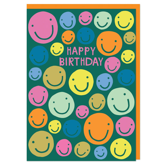 Smiley Face Happy Birthday Card