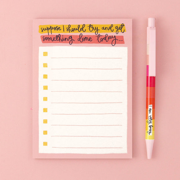 A6 notepad - get something done today