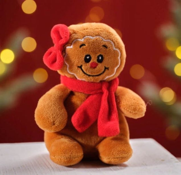 CHRISTMAS BEANIE PLUSH GINGERBREAD MAN