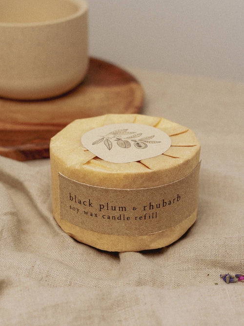 Black Plum & Rhubarb Candle Refill