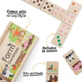 Children’s Wooden Farm Dominoes