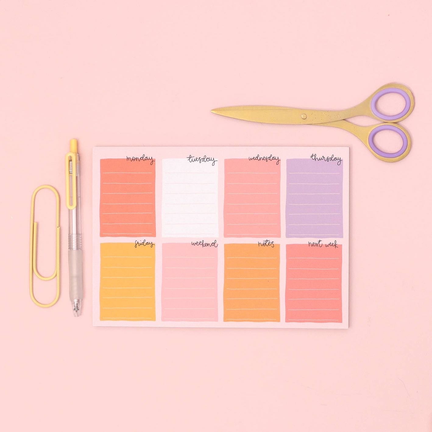 Weekly planner