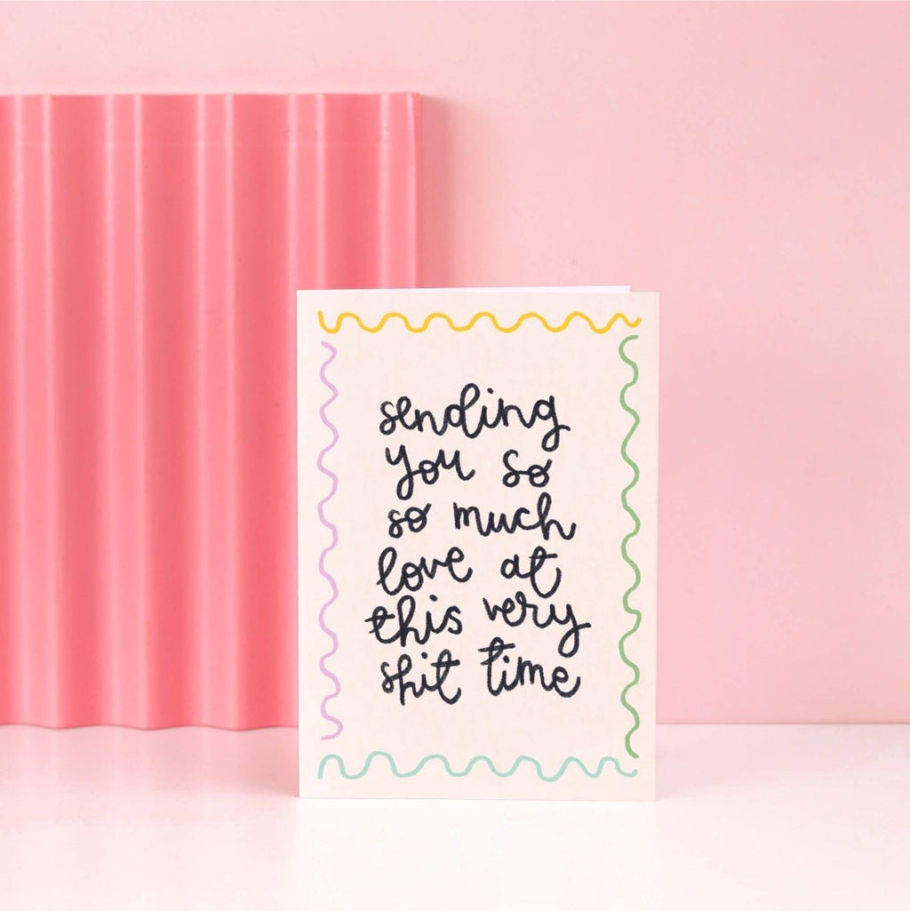 Sympathy / thinking of you greeting card - 'sending love'