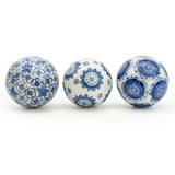 Sumatra Blue & White Assorted Small Decorative Ball