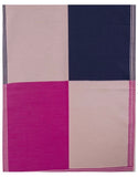 Pink/Fuschia/Navy Colour Block Blanket Scarf