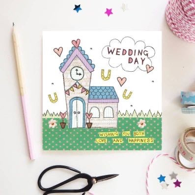 Wedding Day Card by Flossy Teacake | Wedding Congratulations Card  
