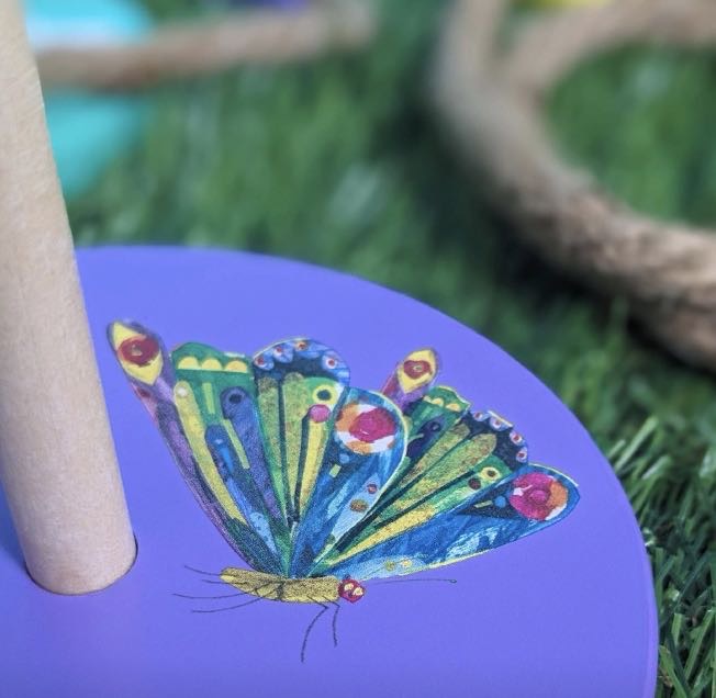 The Very Hungry Caterpillar Children's Wooden Ring Toss Set - Fun For All The Family