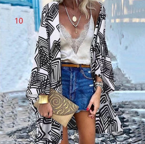 Black & White Aztec Swimwear Tunics/Holiday Cover Up