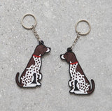 German Shorthaired Pointer Keyring - Sweet William