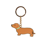 Sausage Dog Enamel Keyring