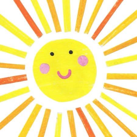 Happy Adoption Day Card - Sunshine Design with Orange Envelope