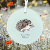 Beautiful Friend Hanging Hedgehog Decoration - Keepsake - Friend Gift