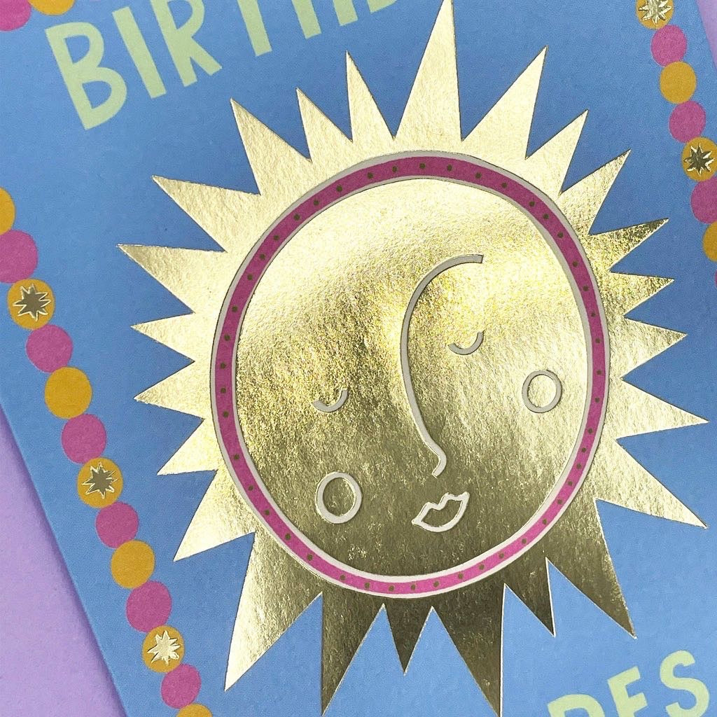 Birthday Goddess Sun Card