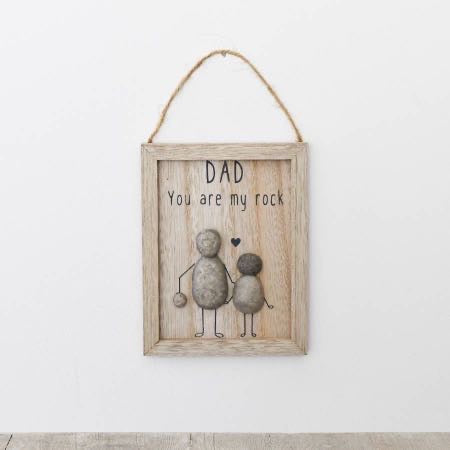 Dad You Are My Rock Hanging Plaque