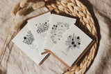 Pack of 4 Mini Plantable Seed Note Cards