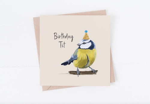 Birthday Tit Bird Funny Greeting Card