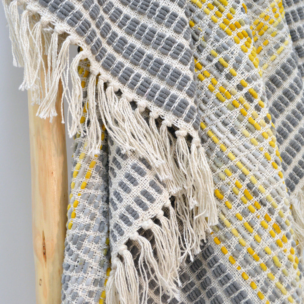 Arizona Zig Zag Heavyweight Herringbone Throw Blankets