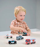 Emergency Vehicles Wooden Toys - Threadbear Design