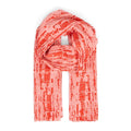Red/Pink Tie Dye Lightweight Cotton Scarf