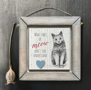 What Part Of Meow Hanging Picture - East Of India