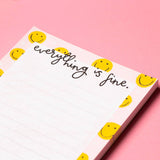 A6 notepad - everything is fine by Oh Laura