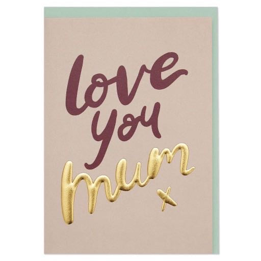 Love you mum card