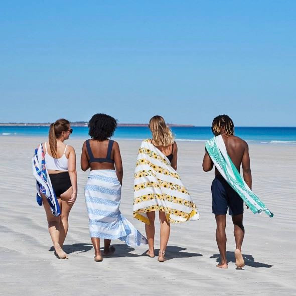 Dock & Bay Beach Towels - Flower Power - Tropical Bloom (Extra Large 200 x 90cm)