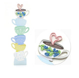 Teacup origamo 3D bookmark