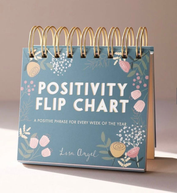 Weekly Positivity Floral Desktop Flip Chart