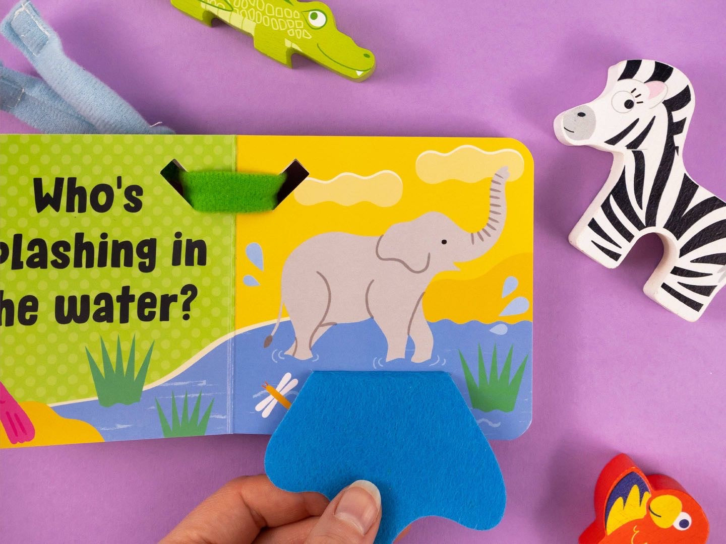 Buggy Book with Felt Flaps – On Safari