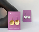 Hammered Coin Earrings - Silver Or Gold - Jack & Freda