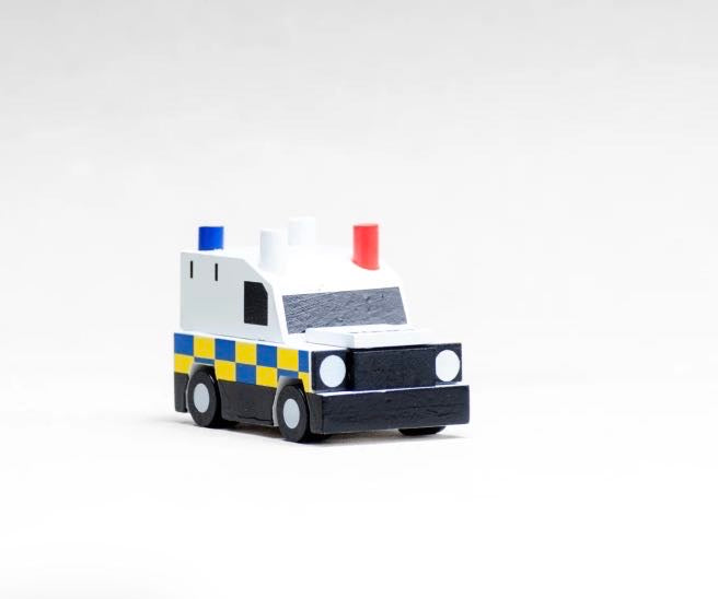 The Wee Police Van Wooden Model | Northern Ireland Gift