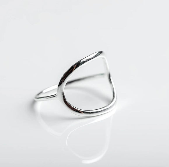 Silver Open Circle Ring